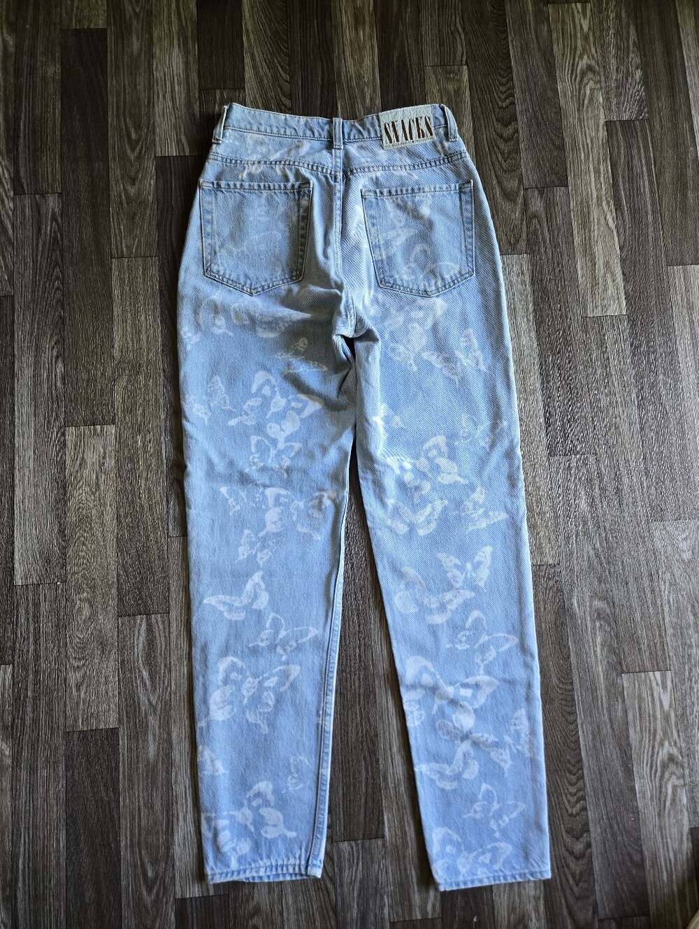 MOTHER Snacks High Waisted Twizzy Skimp Jeans Bread & Butterfly Size 26 - Picture 9 of 13